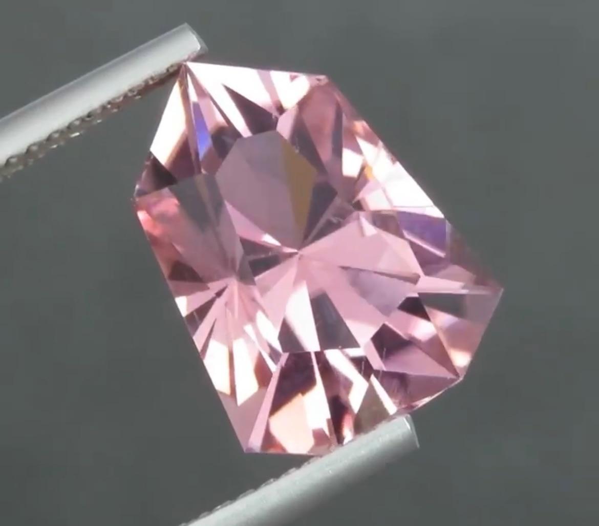 platinum, diamond & tourmaline cocktail ring K 1/2
