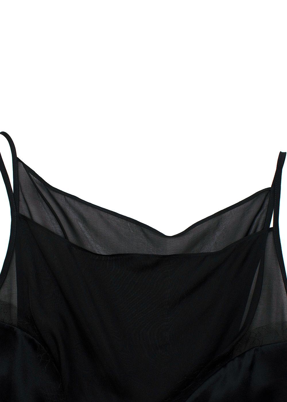 SIR Black Dunya Silk Cami Top