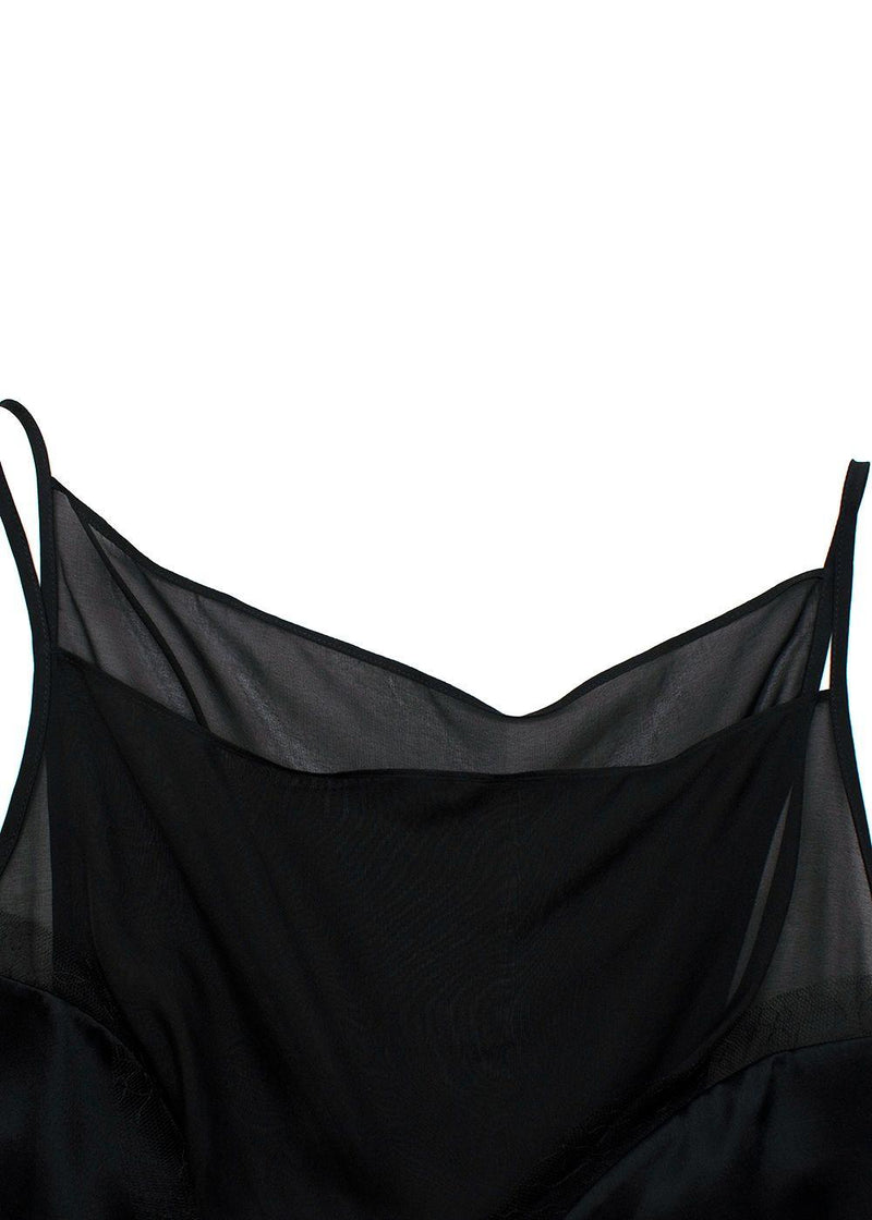 SIR Black Dunya Silk Cami Top