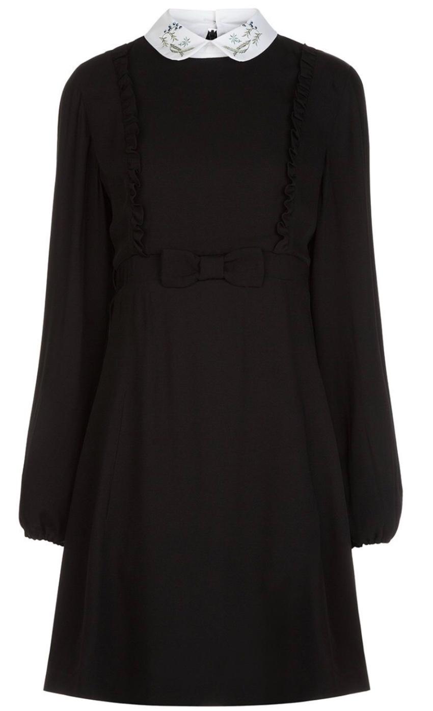 Vivetta Filigrana ruffle mini dress with collar