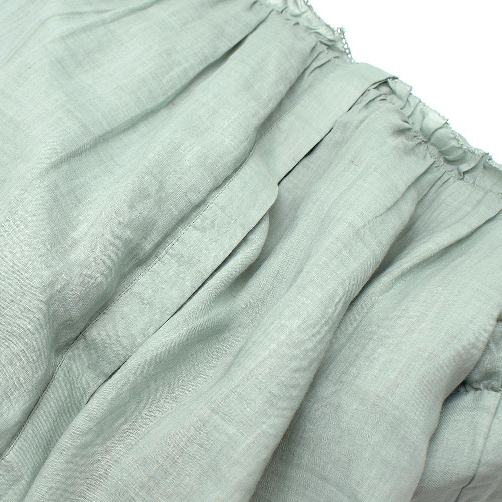 Sea New York Ruffled Sage Green Midi Dress