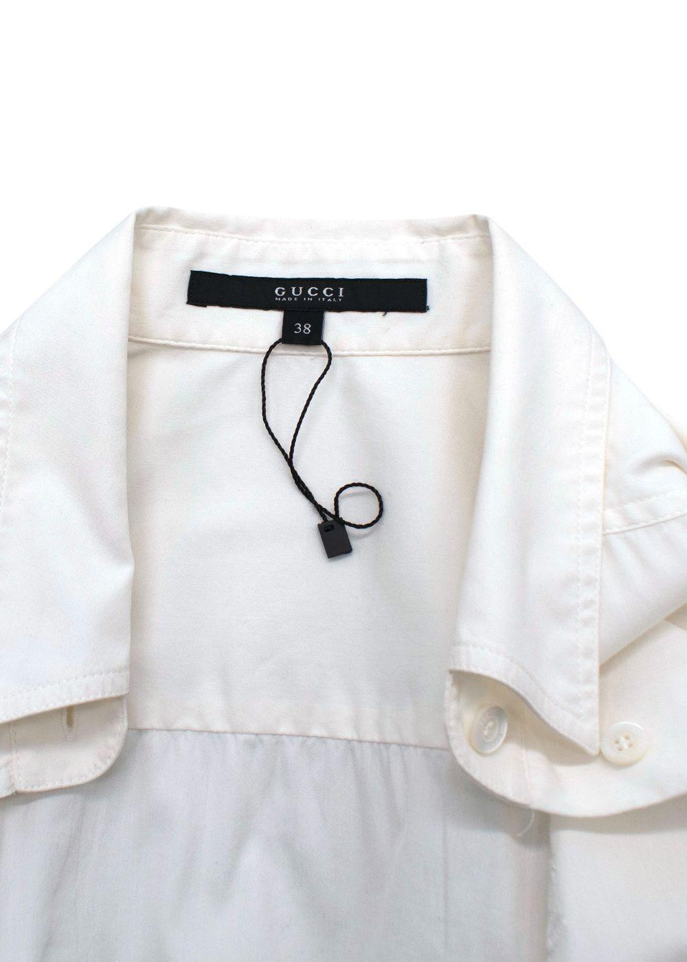 Gucci White Short Sleeve Shirt