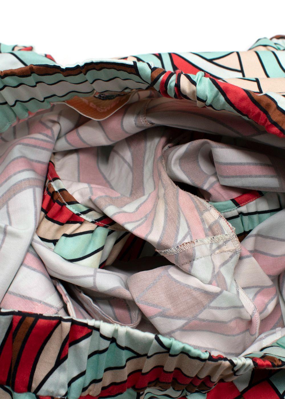 La Double J Multi-Coloured Ruffle Onde Shorts