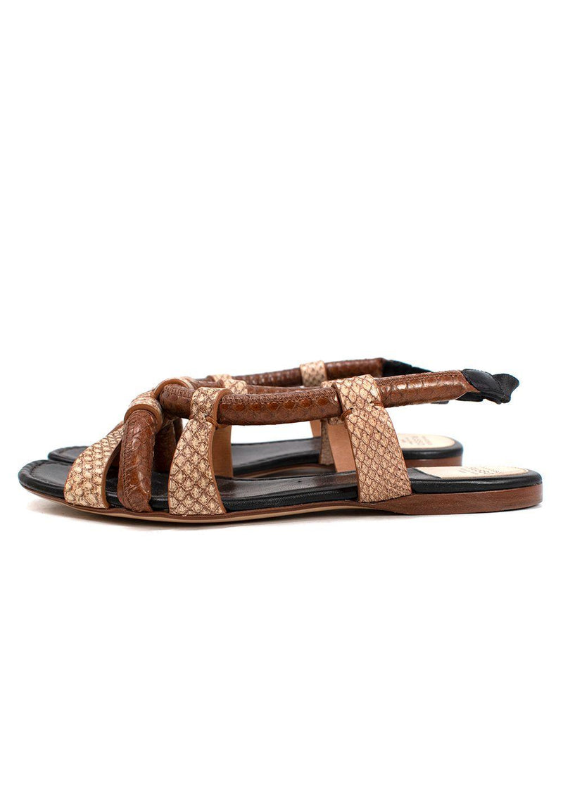 Francesco Russo Python Sandals