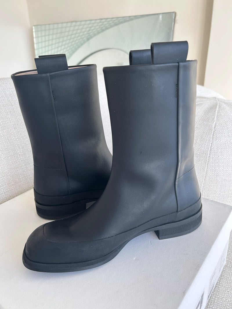 The Row Black Grunge Boots