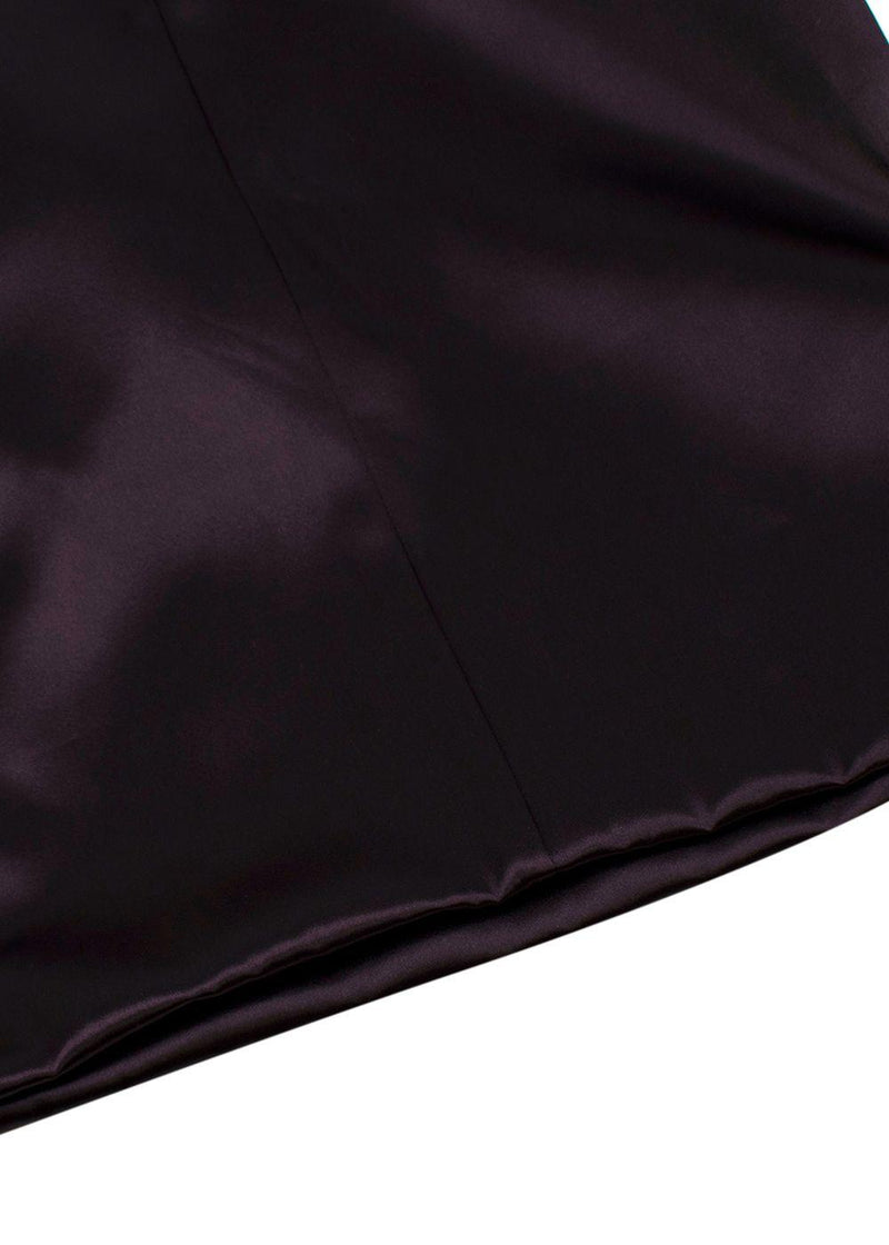Bottega Veneta Square-neck Satin A-line Dress