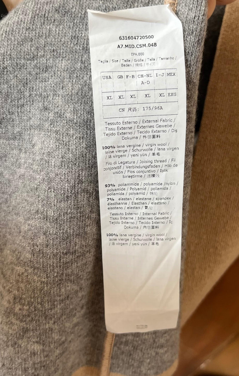 Max Mara Beige and Grey Wool Coat