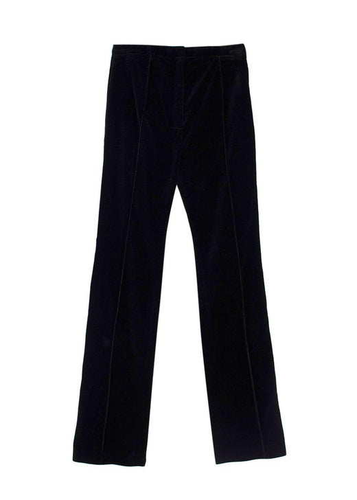 Paco Rabanne Black Velvet Straight Leg Trousers