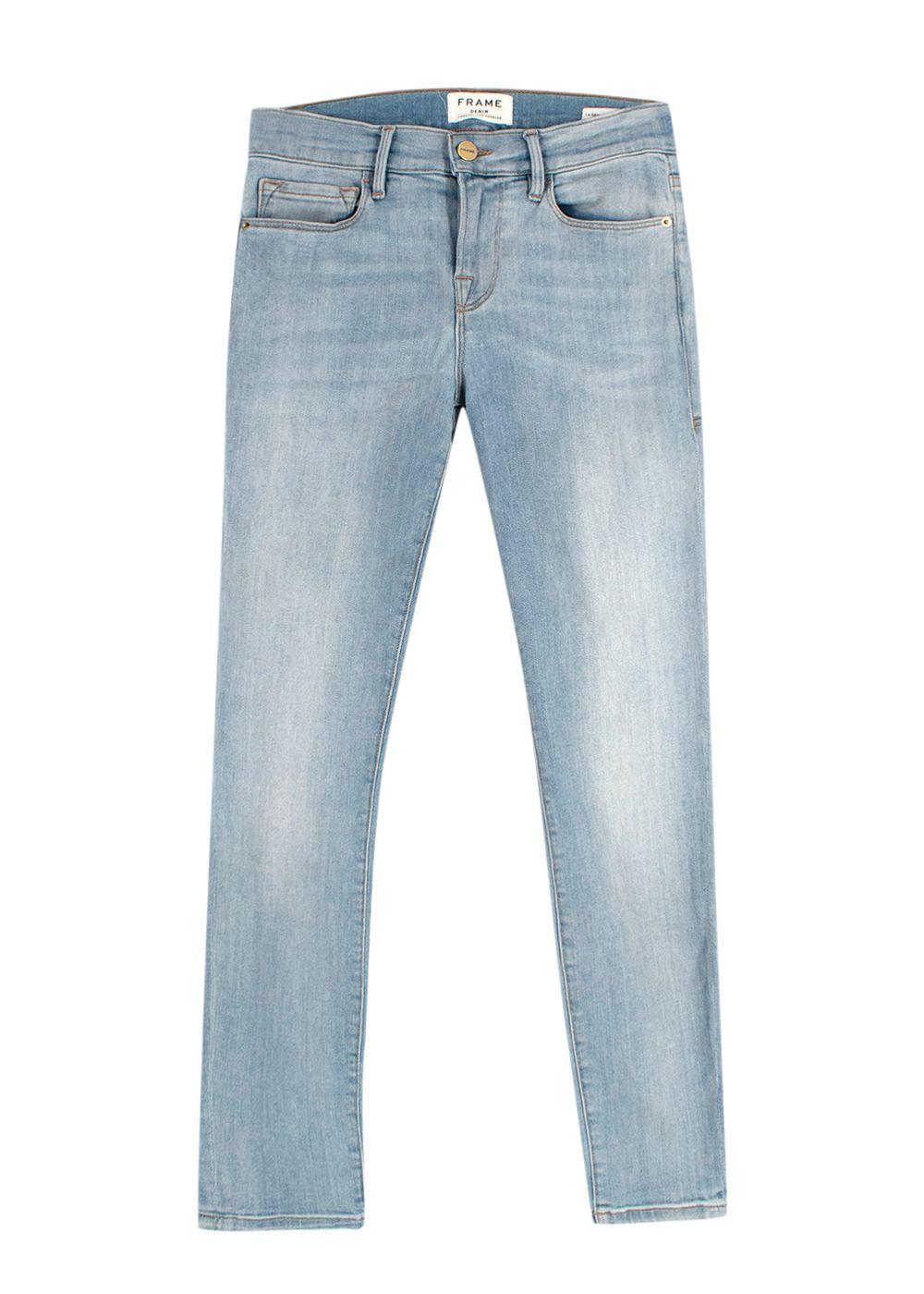 Frame Light Wash Le skinny Je Jeanne Crop Jeans