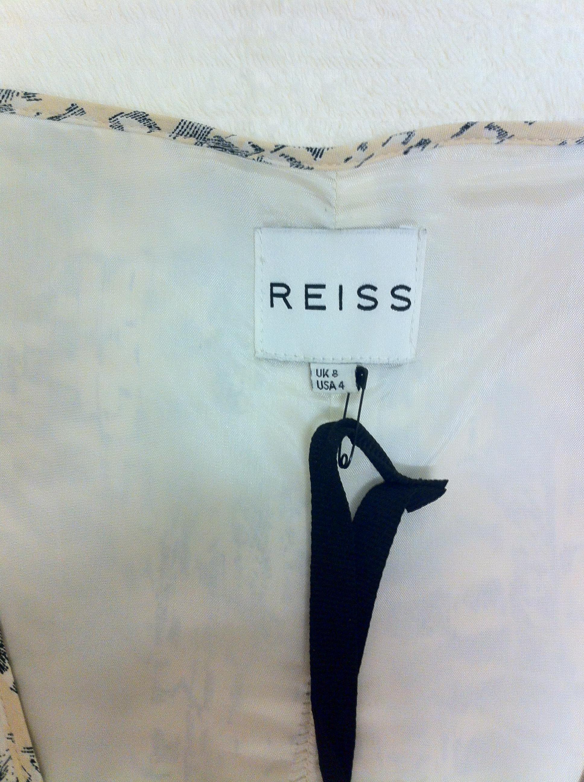 Reiss Feather Printed Dress