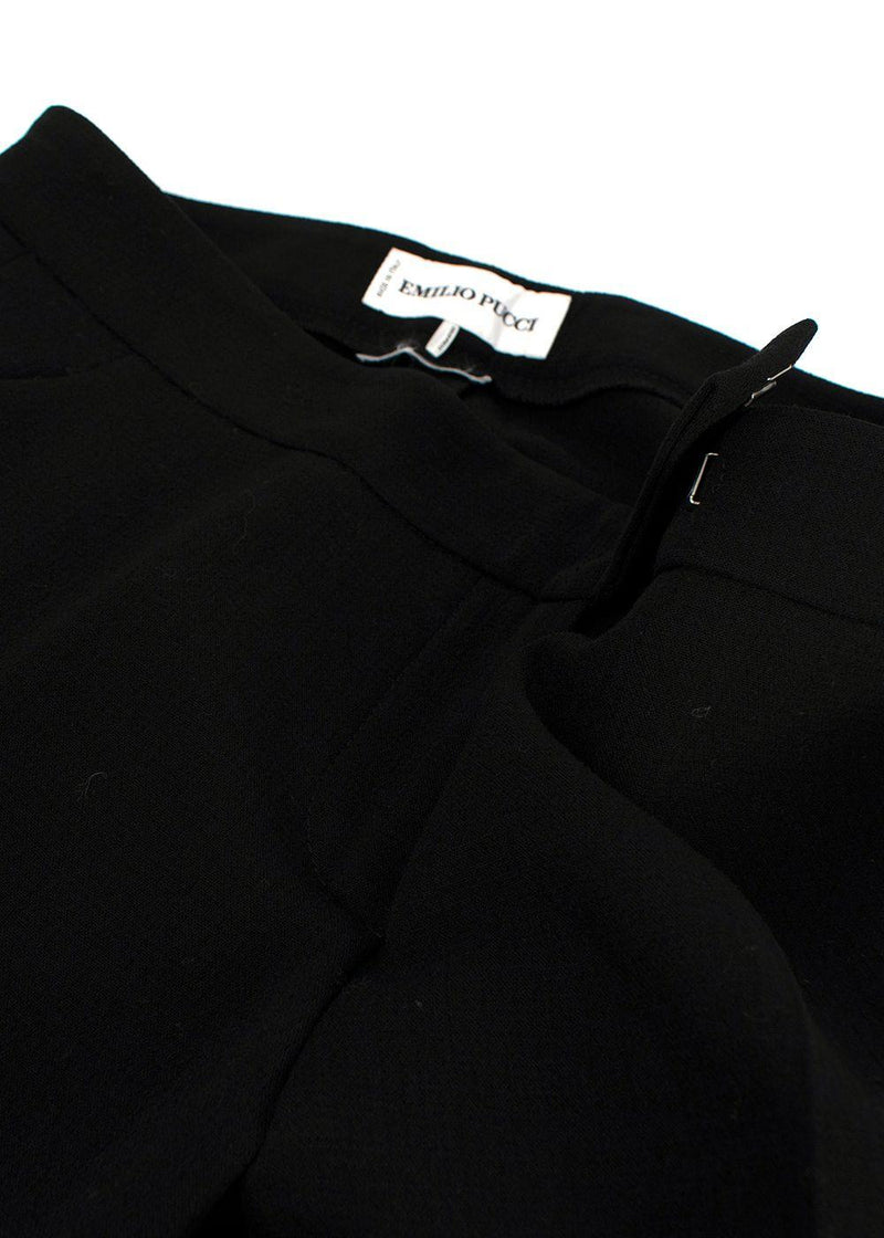 Emilio Pucci Black Straight-leg Trousers