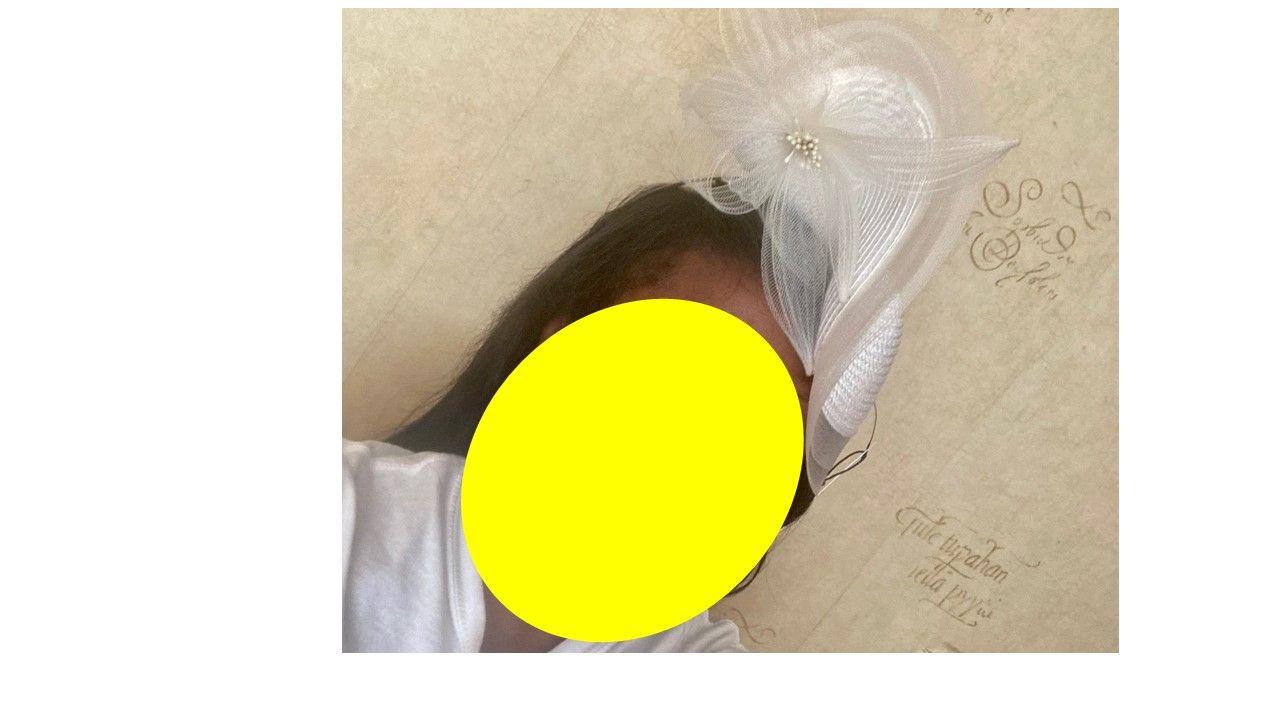 Maggie Mowbray White Floral Fascinator