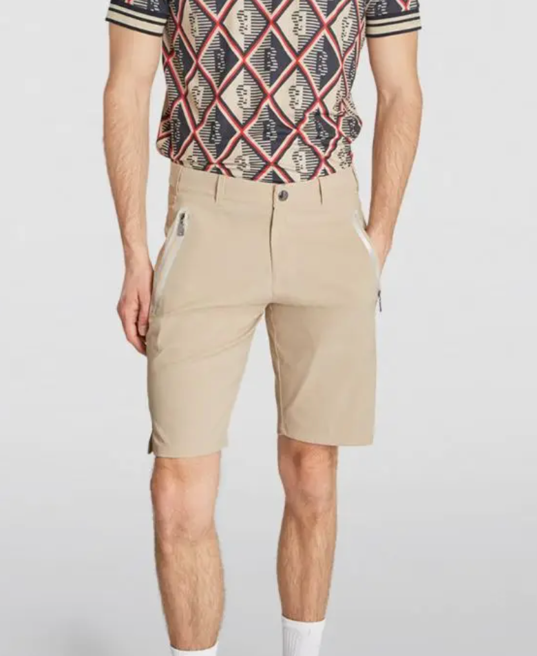 Bogner Beige Straight Shorts