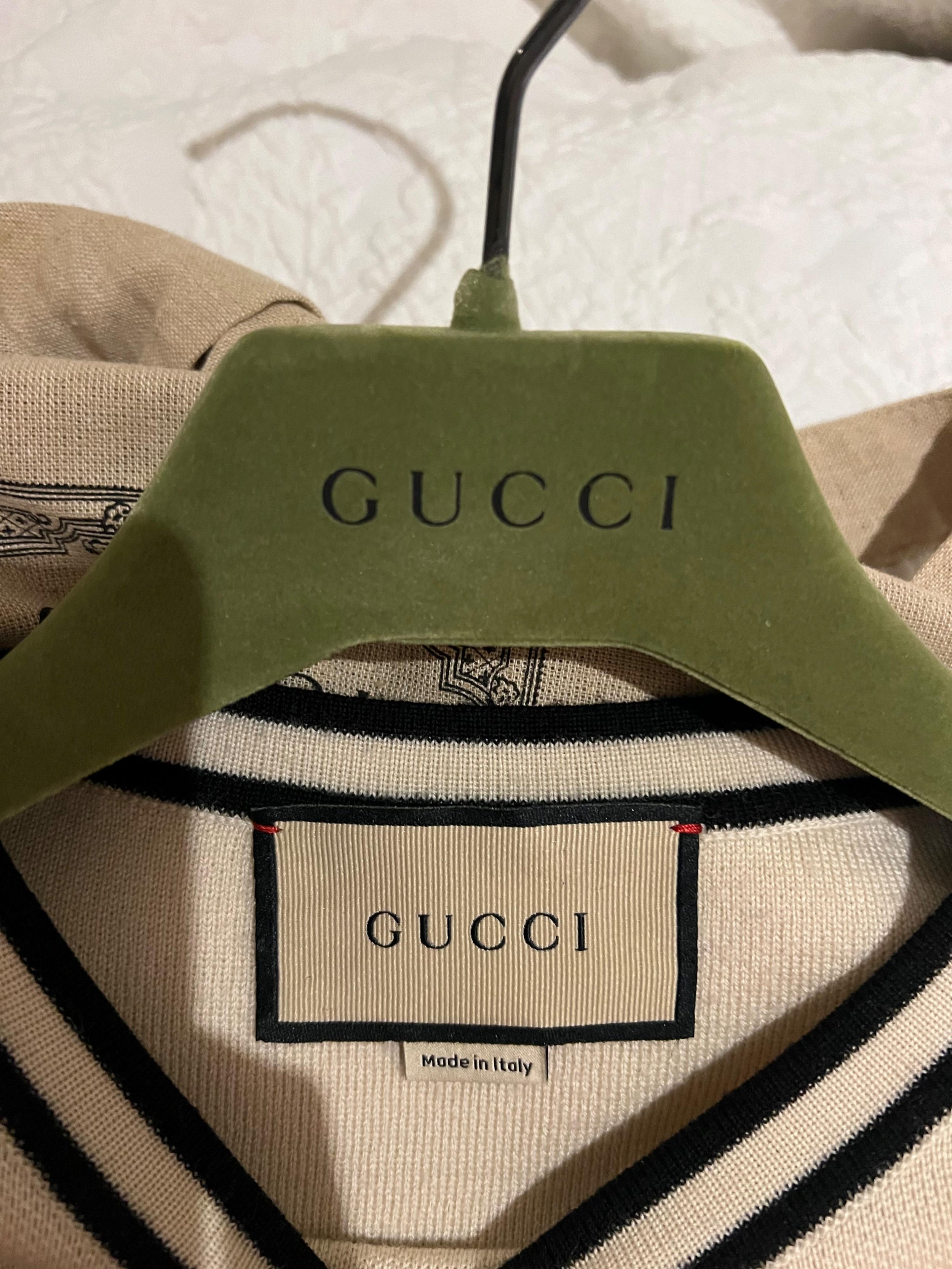 Gucci Cream Horsebit Embellished Wool Mini Dress