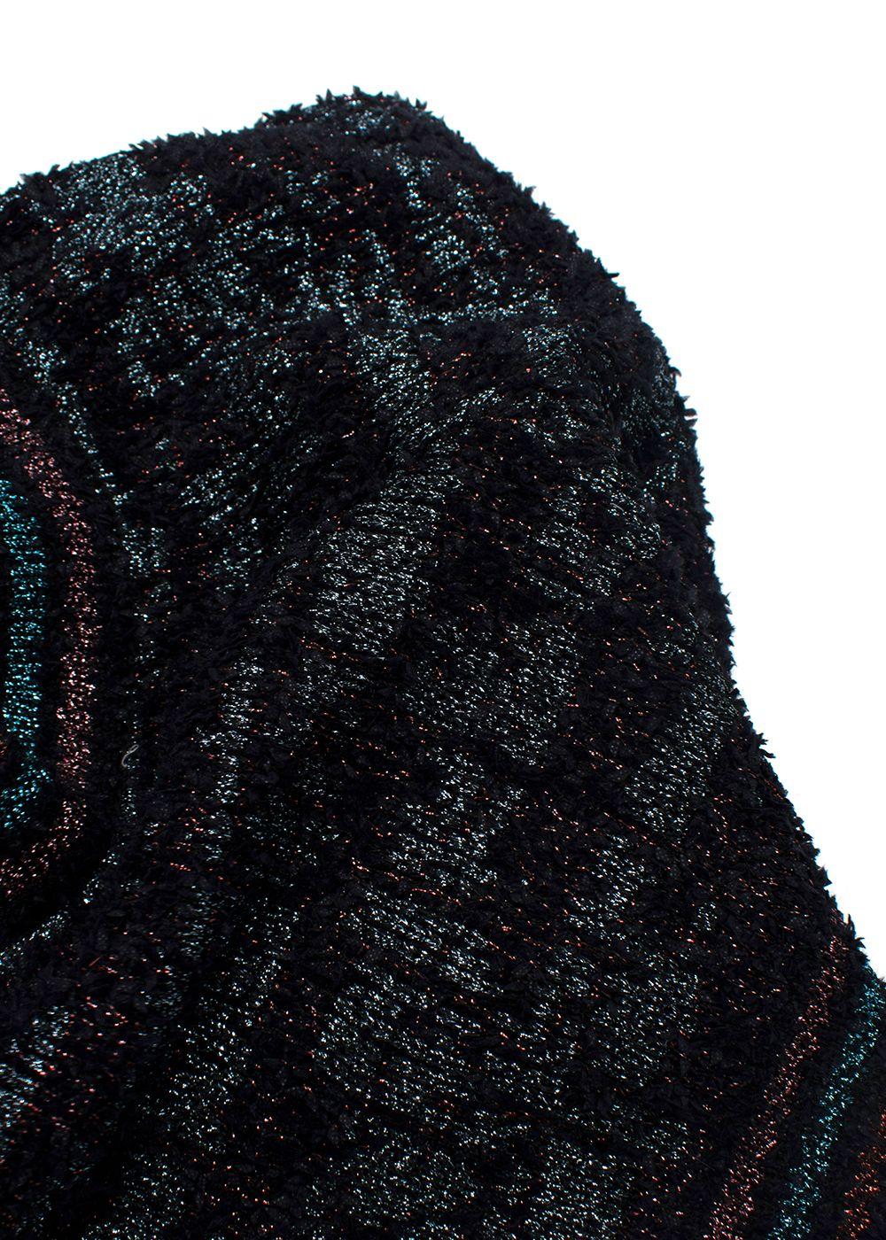 M Missoni Black Metallic Knitted Shorts