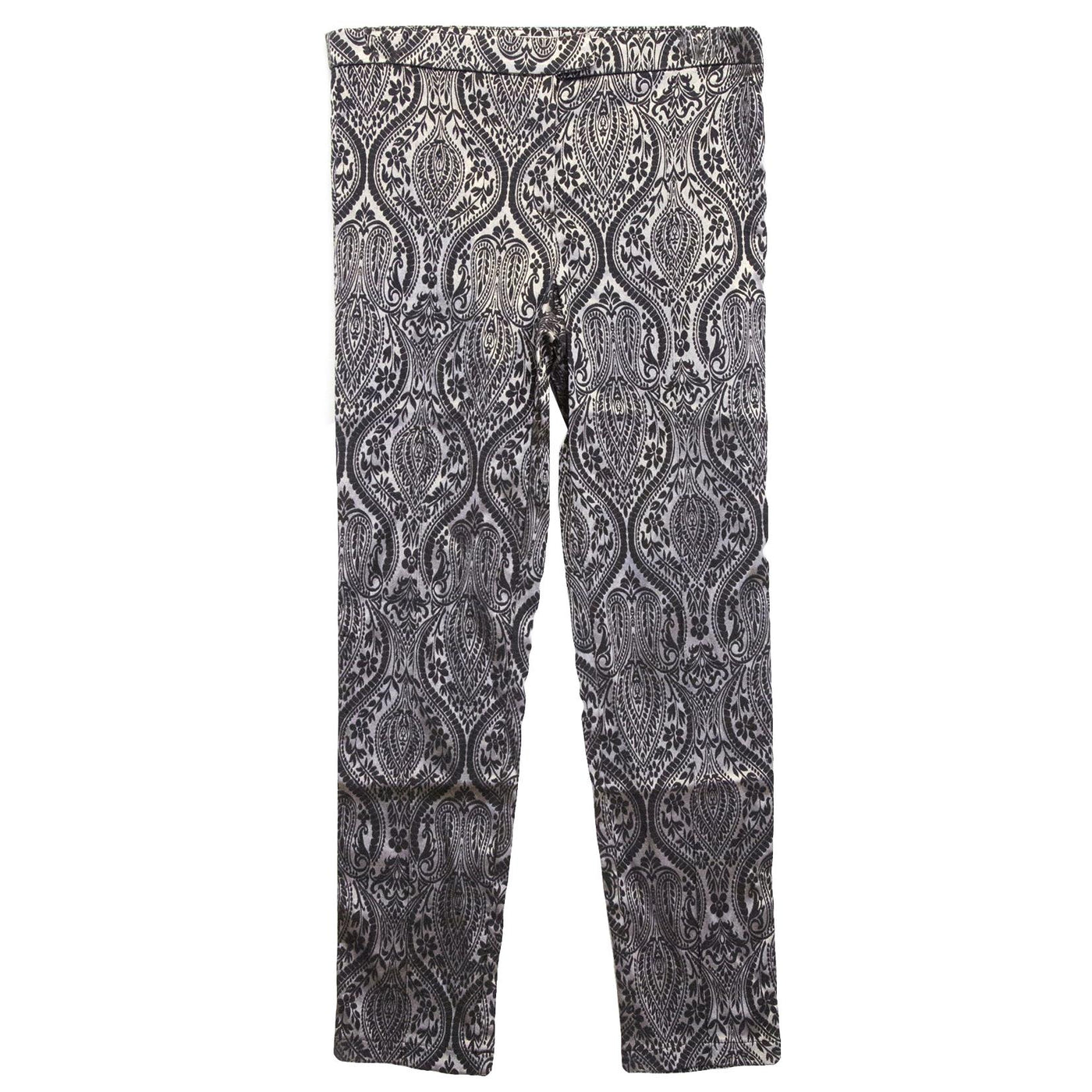 Costa Blanca Baroque Silver and Black Trousers