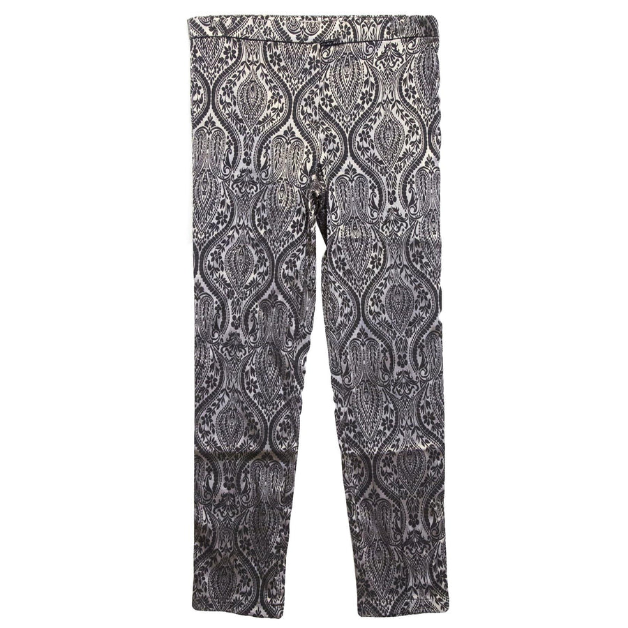 Costa Blanca Baroque Silver and Black Trousers