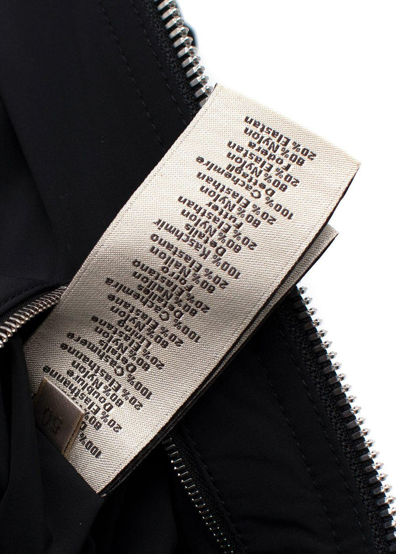 Hermès Black Zip Up Cashmere Gilet