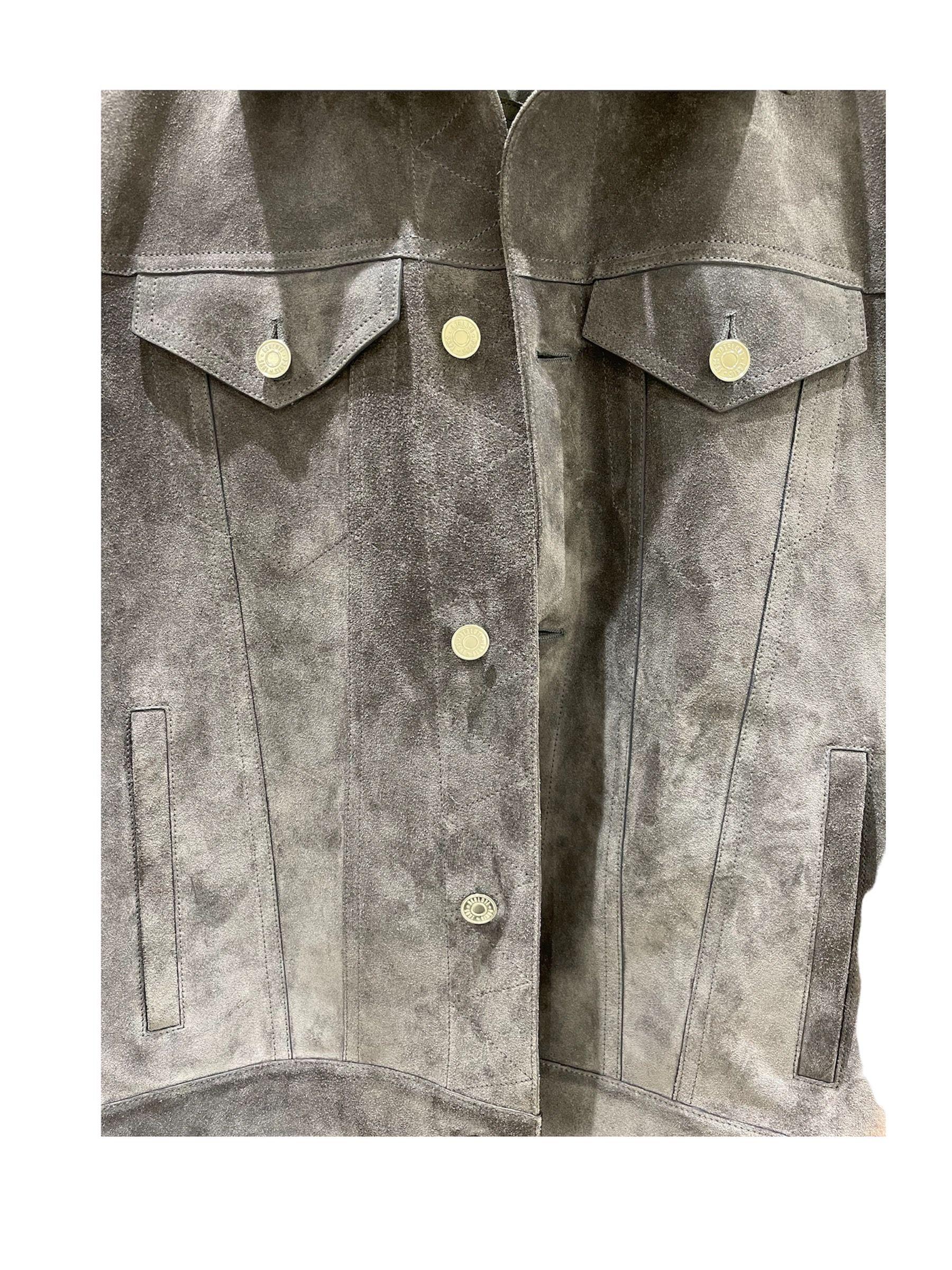 Blue-Gray Suede Jacket
