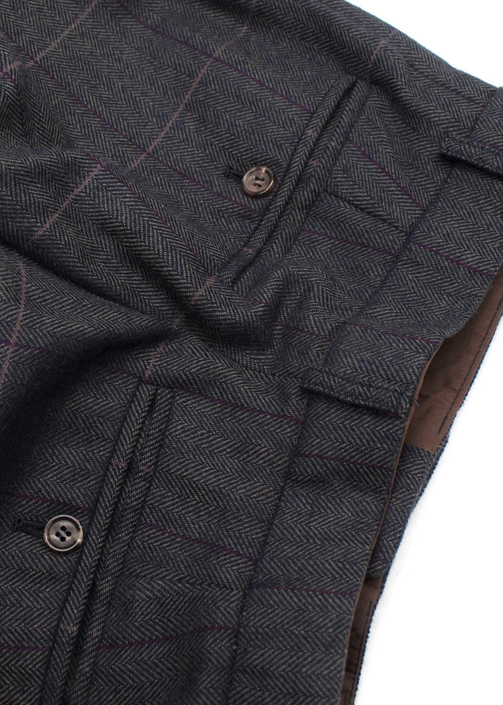 William and Son Grey Bransdale Herringbone Breeks
