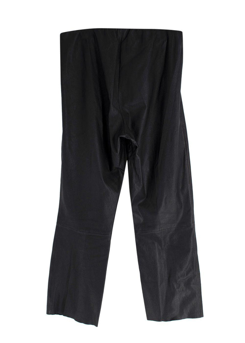 Malene Birger Black Leather Trousers