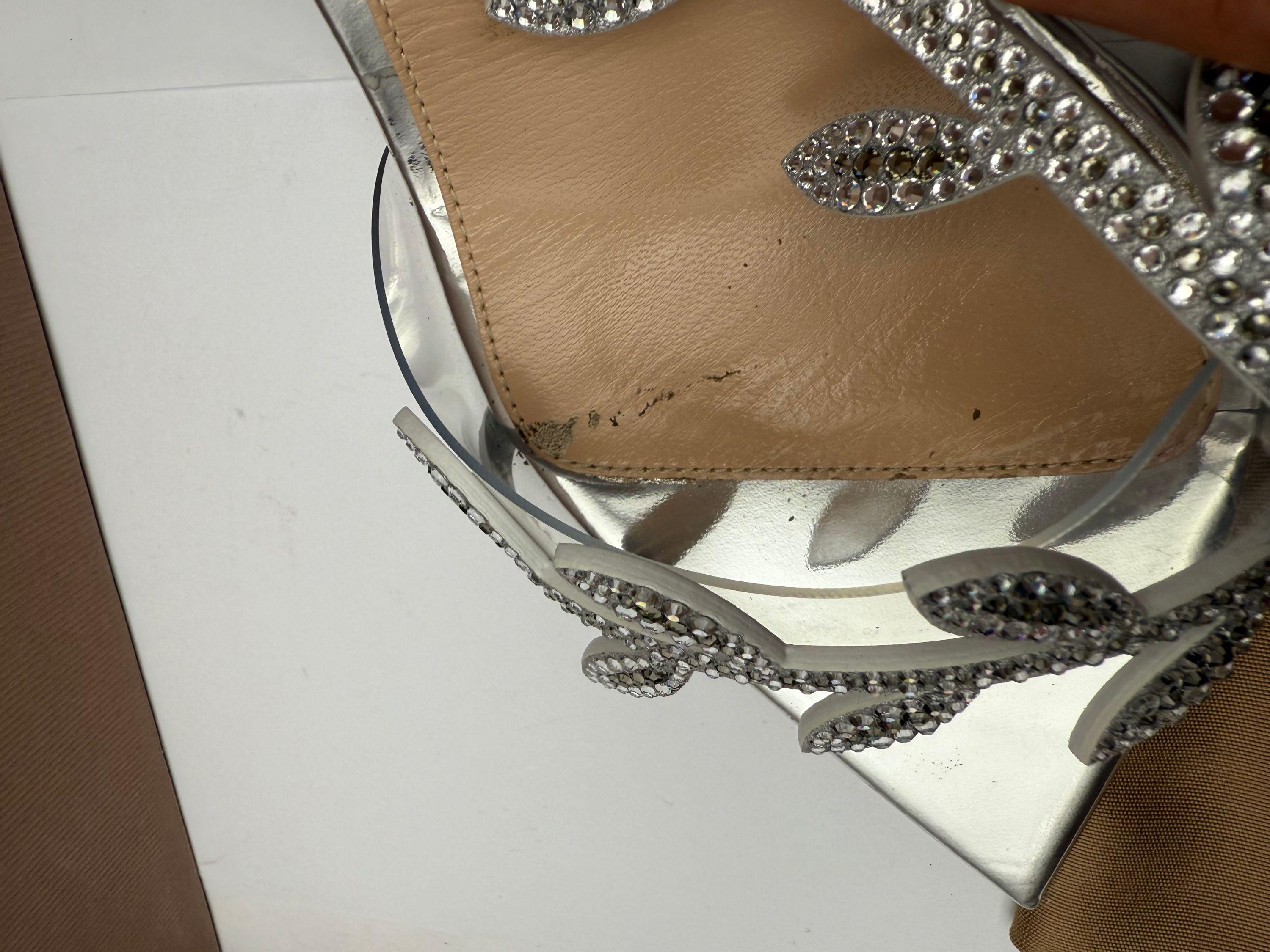 Embellished Silver Flavia Sandals