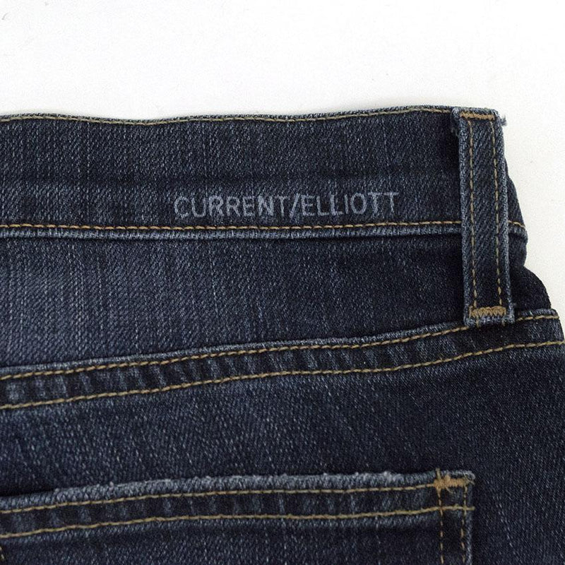 Current Elliot Skinny rolled ankle Jeans with Loved Tux Black Lace