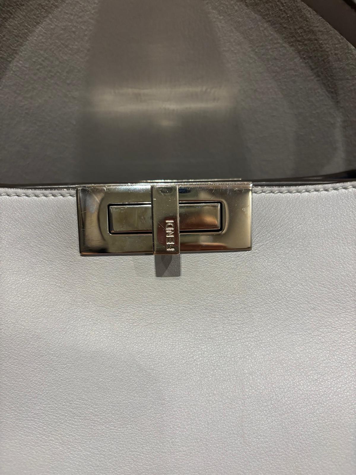 Fendi Grey Peekaboo Tote