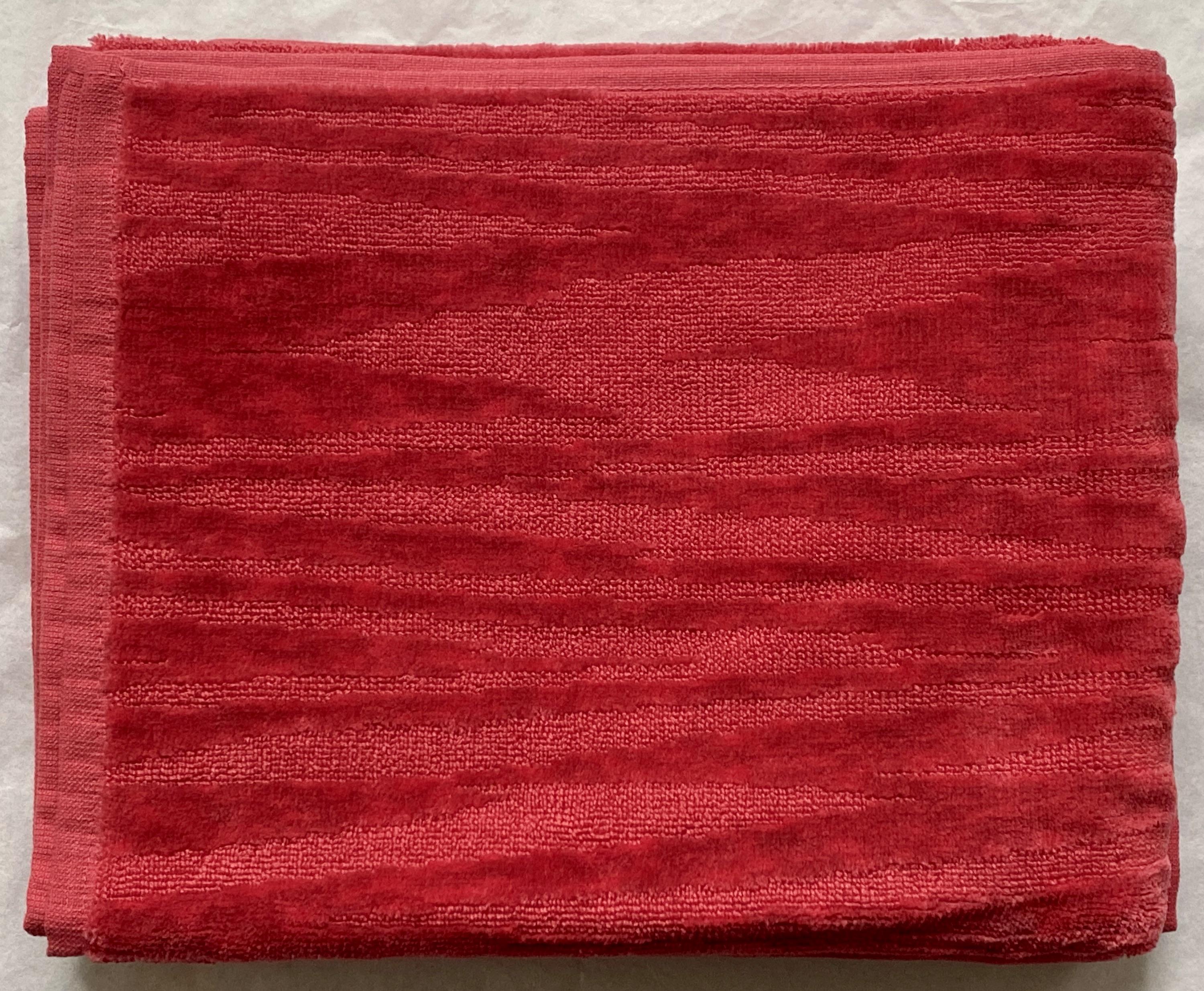 Missoni Home Set of 2 Red Cotton Towels
