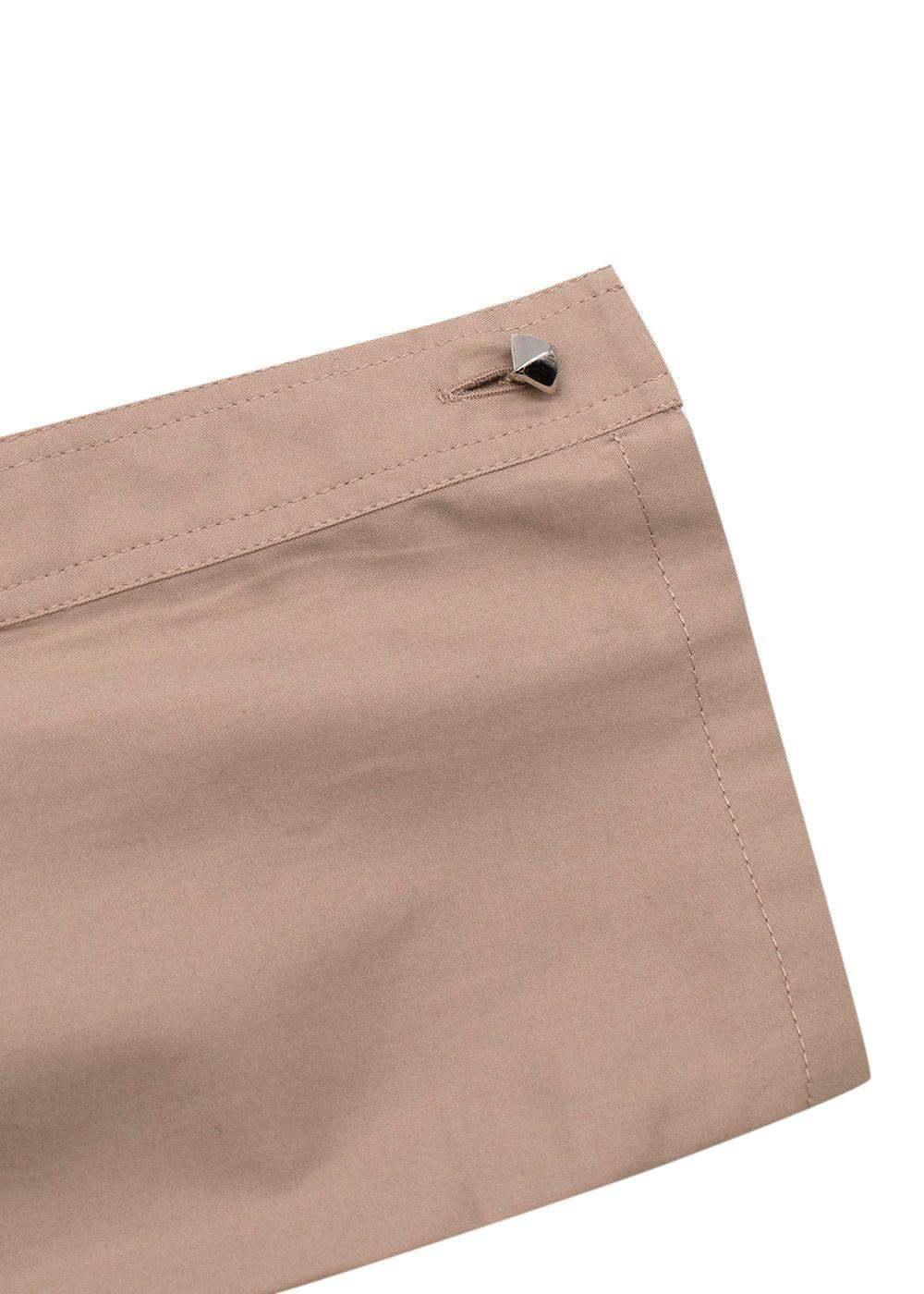 Hermes Beige Studded Cotton Tunic