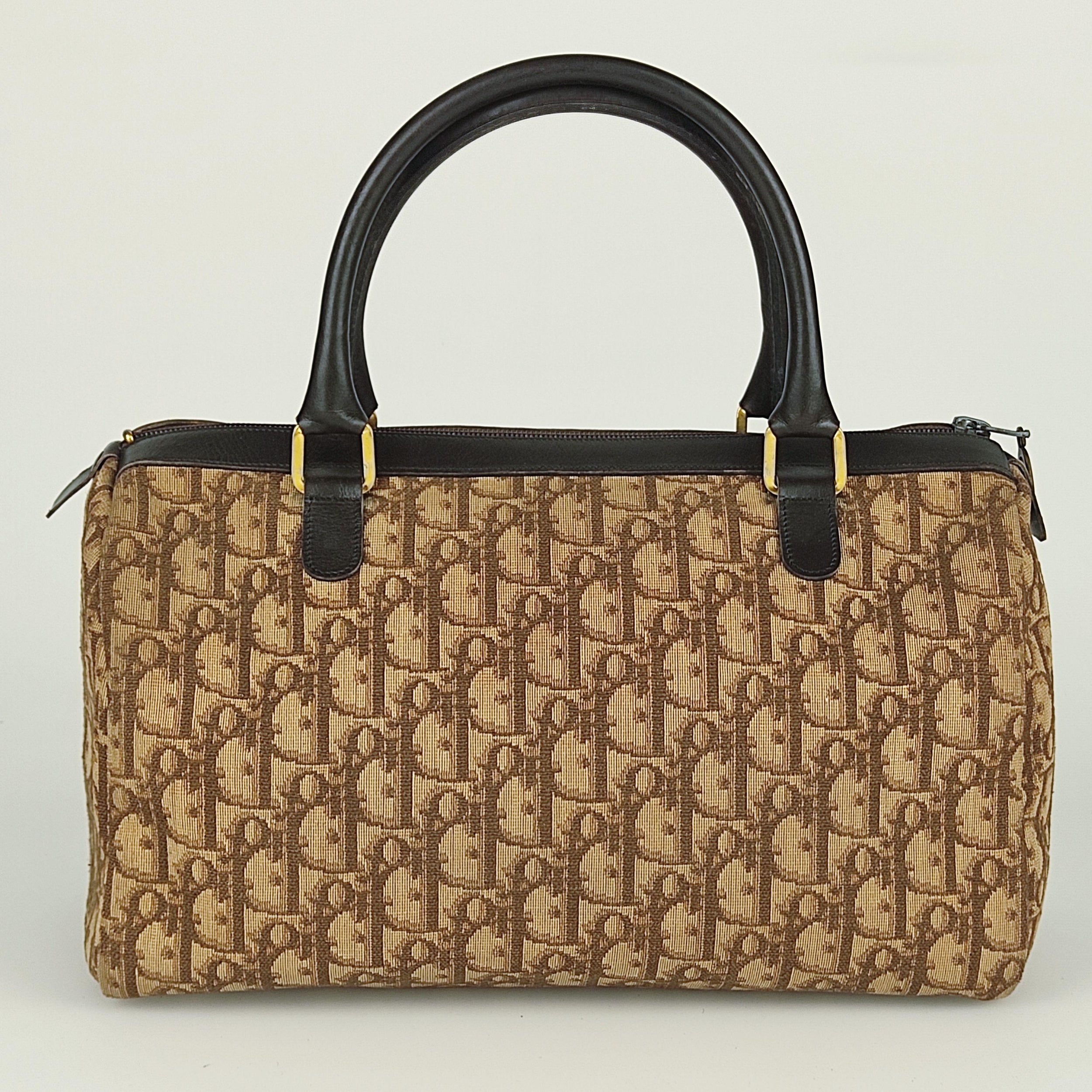 Vintage brown Oblique jacquard Trotter bag
