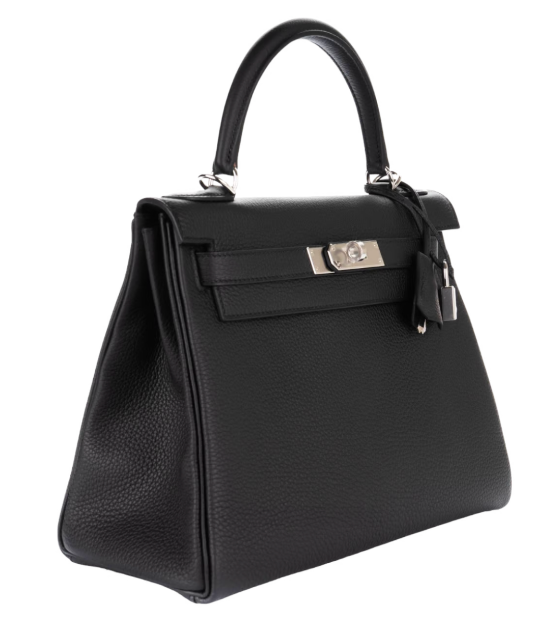 Hermès Kelly 28 Togo Noir Palladium Hardware