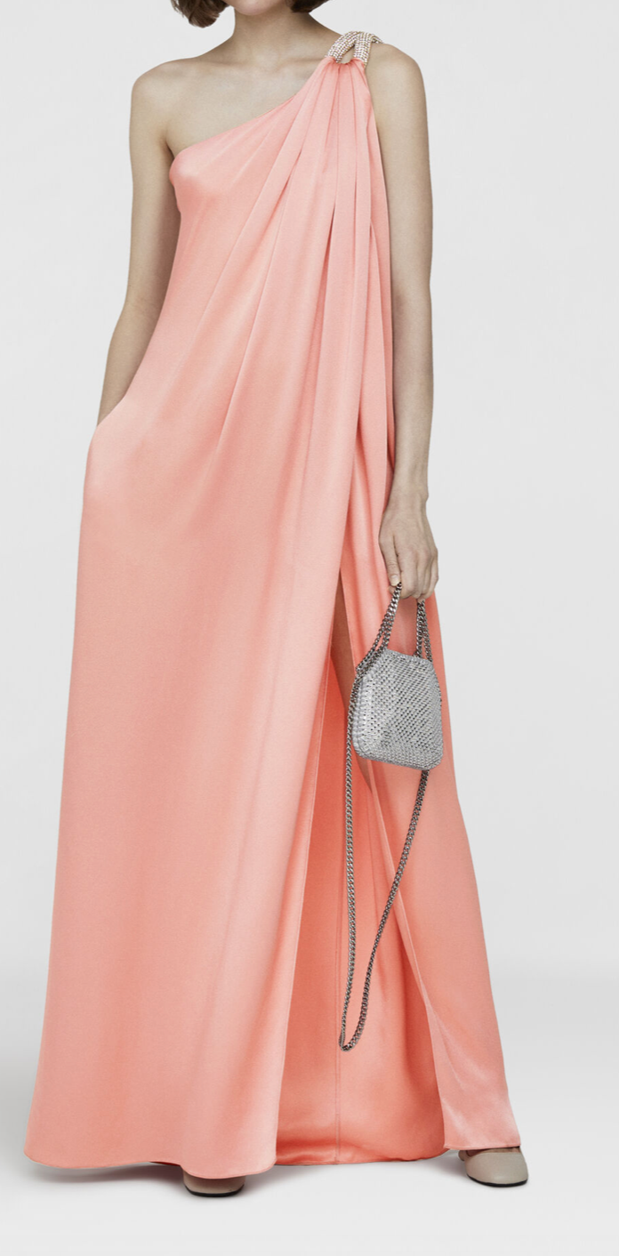Stella McCartney One Shoulder Gown in Martini Pink