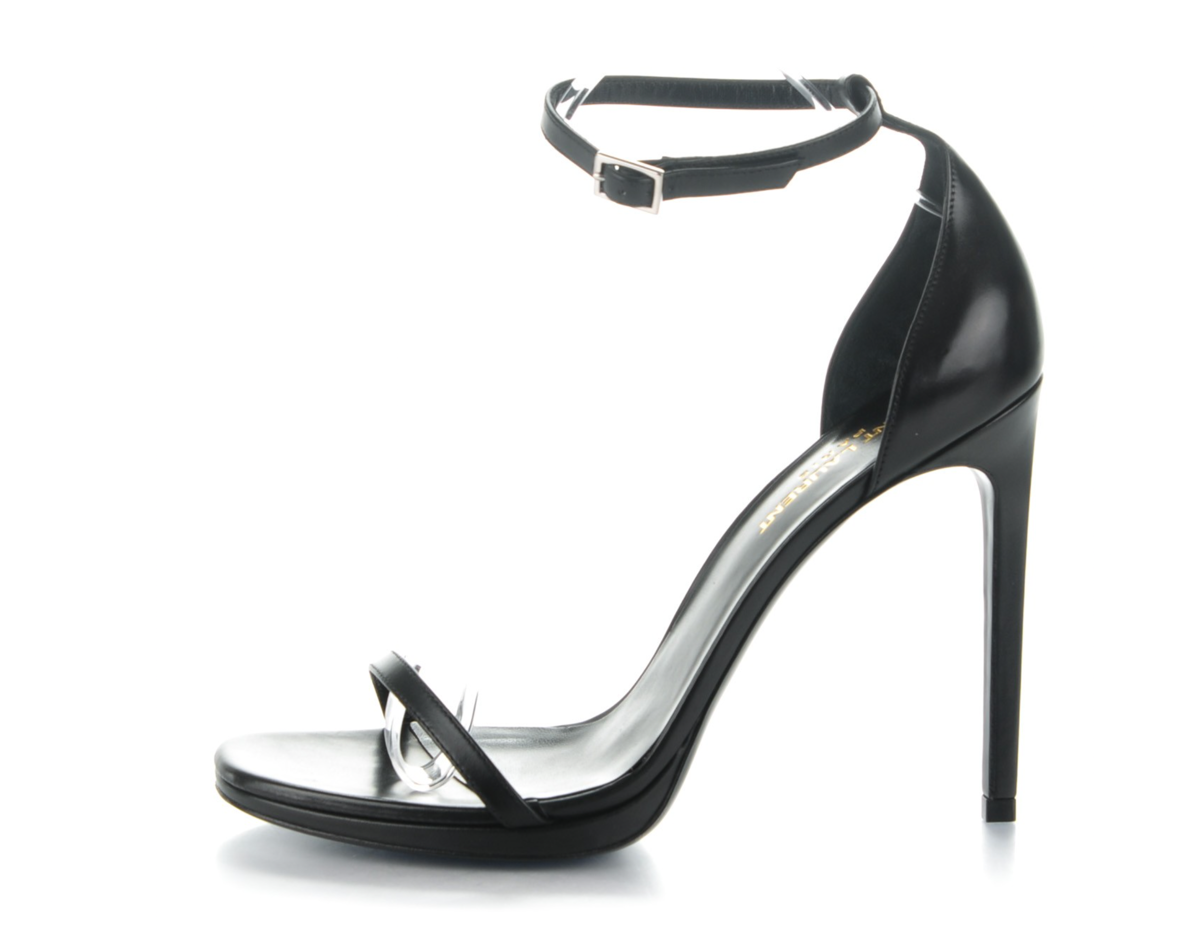 Jane 105 Black Leather Sandals