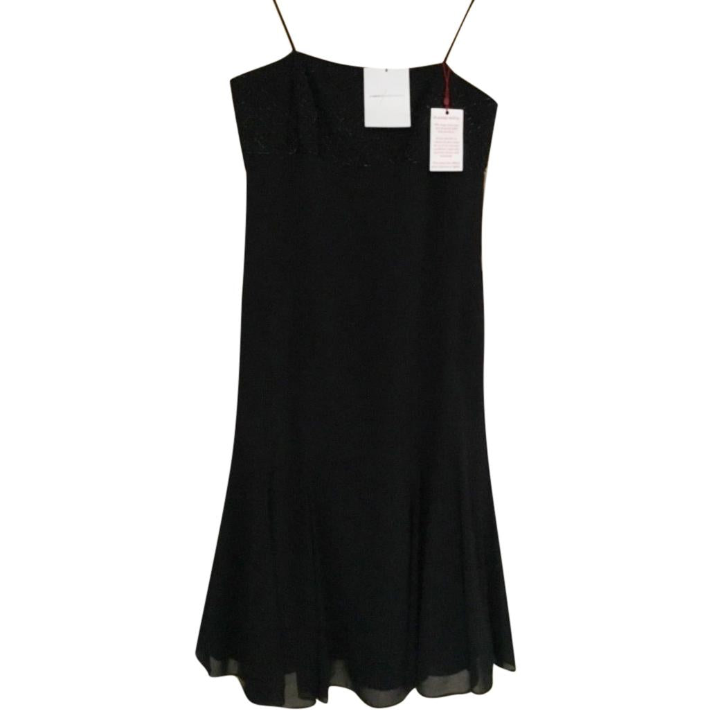 Amanda Wakeley black chiffon cocktail dress