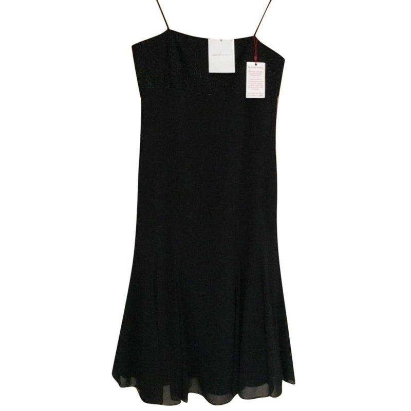 Amanda Wakeley black chiffon cocktail dress