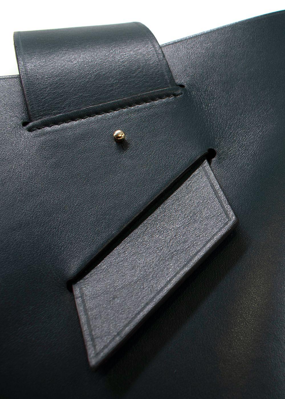 Carolina Santo Domingo Dark Green Leather Shoulder Bag