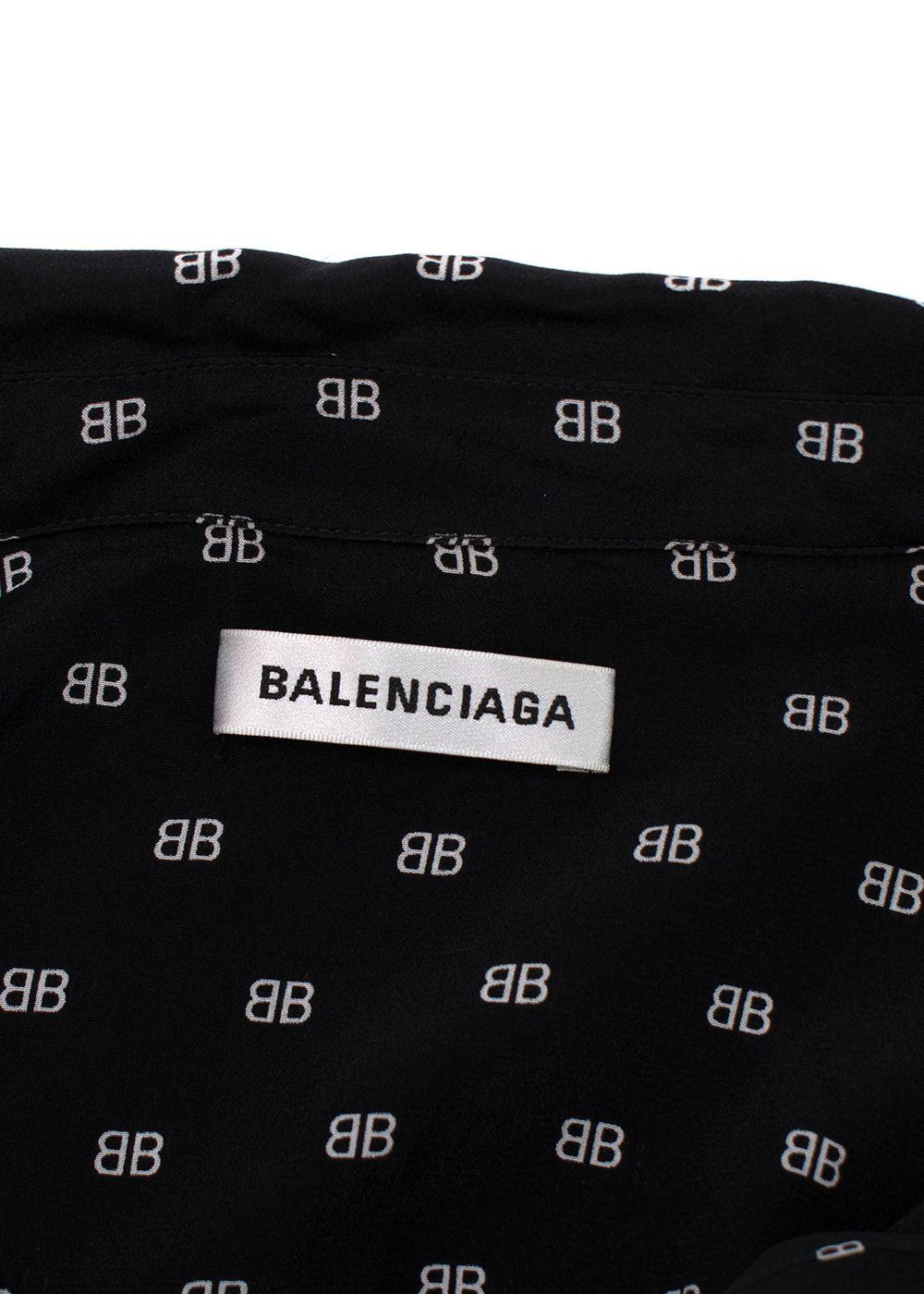 Balenciaga Black Monogram Shirt