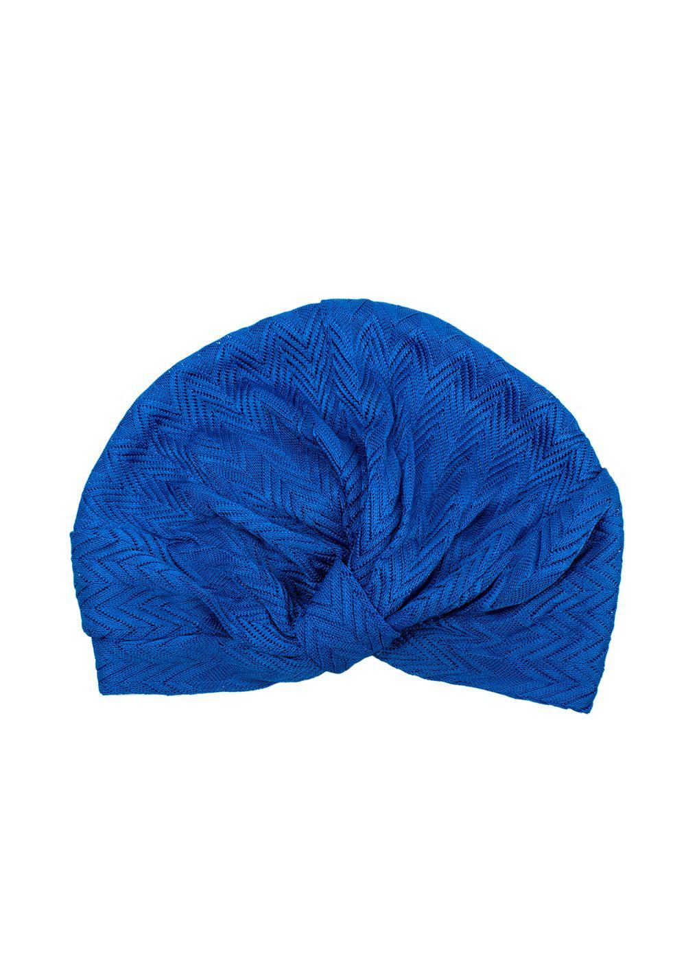 Missoni Blue Zig-zag Knit Turban