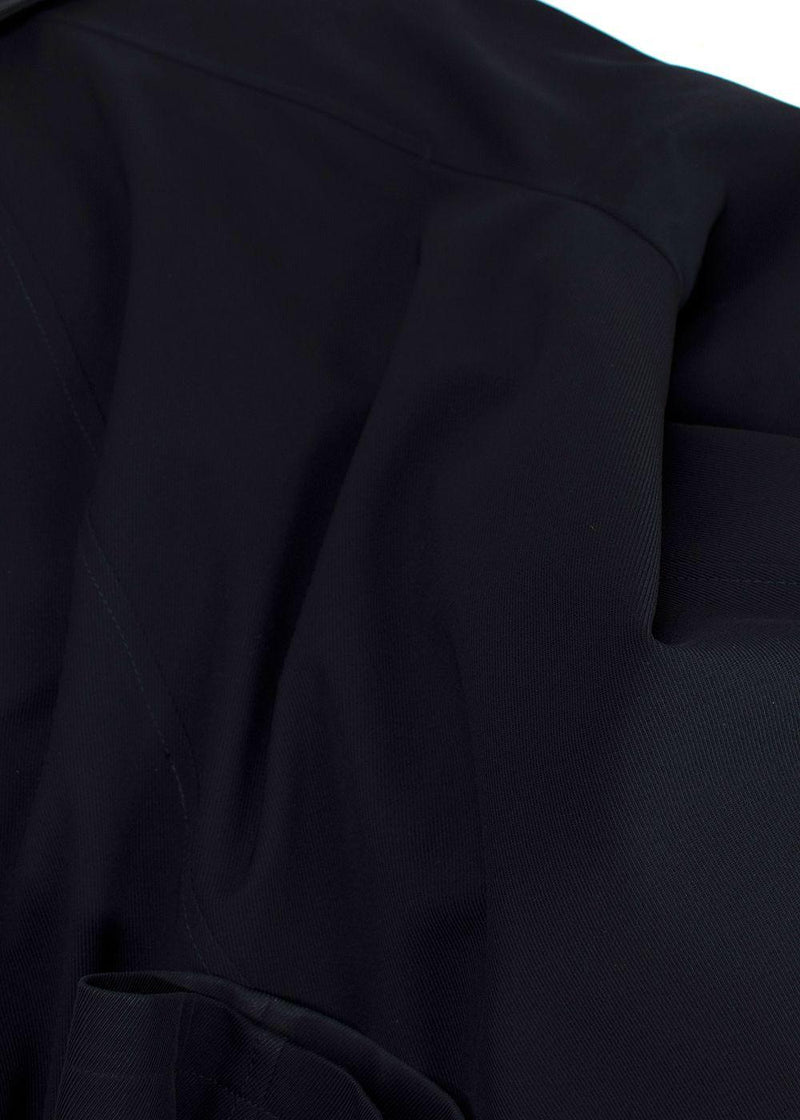 Ermenegildo Zegna Navy Longline Wool Coat