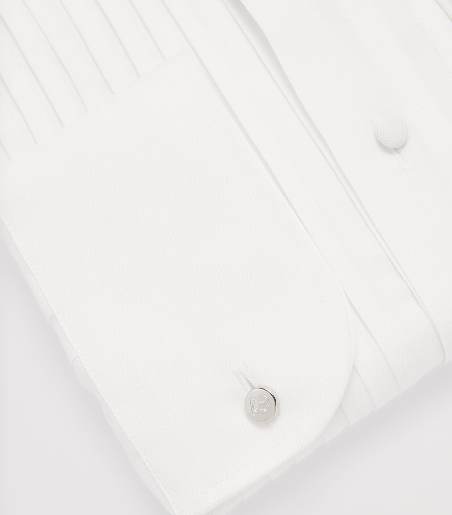 Corneliani Linen-Cotton Code Cocktail Bib Formal Shirt