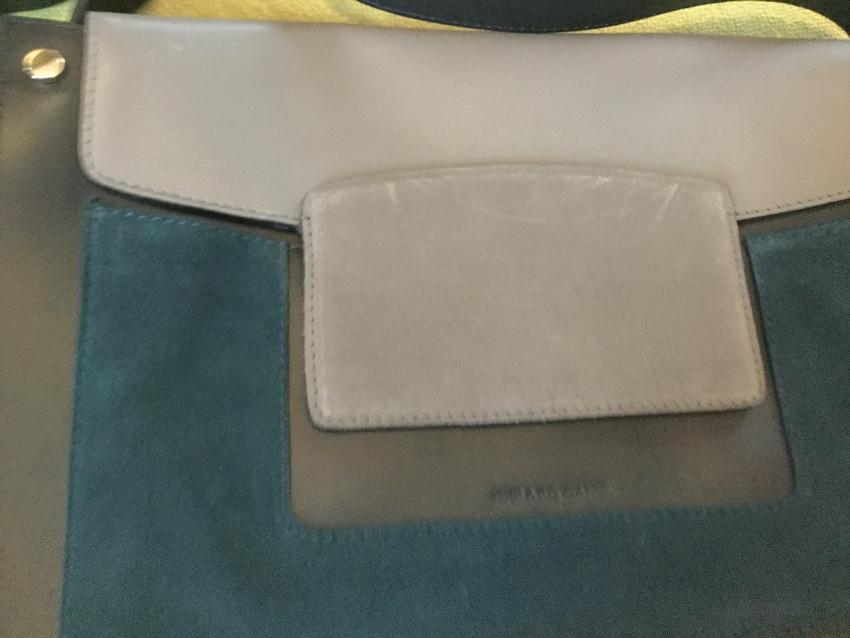 Gerard Darel Suede & Leather Satchel