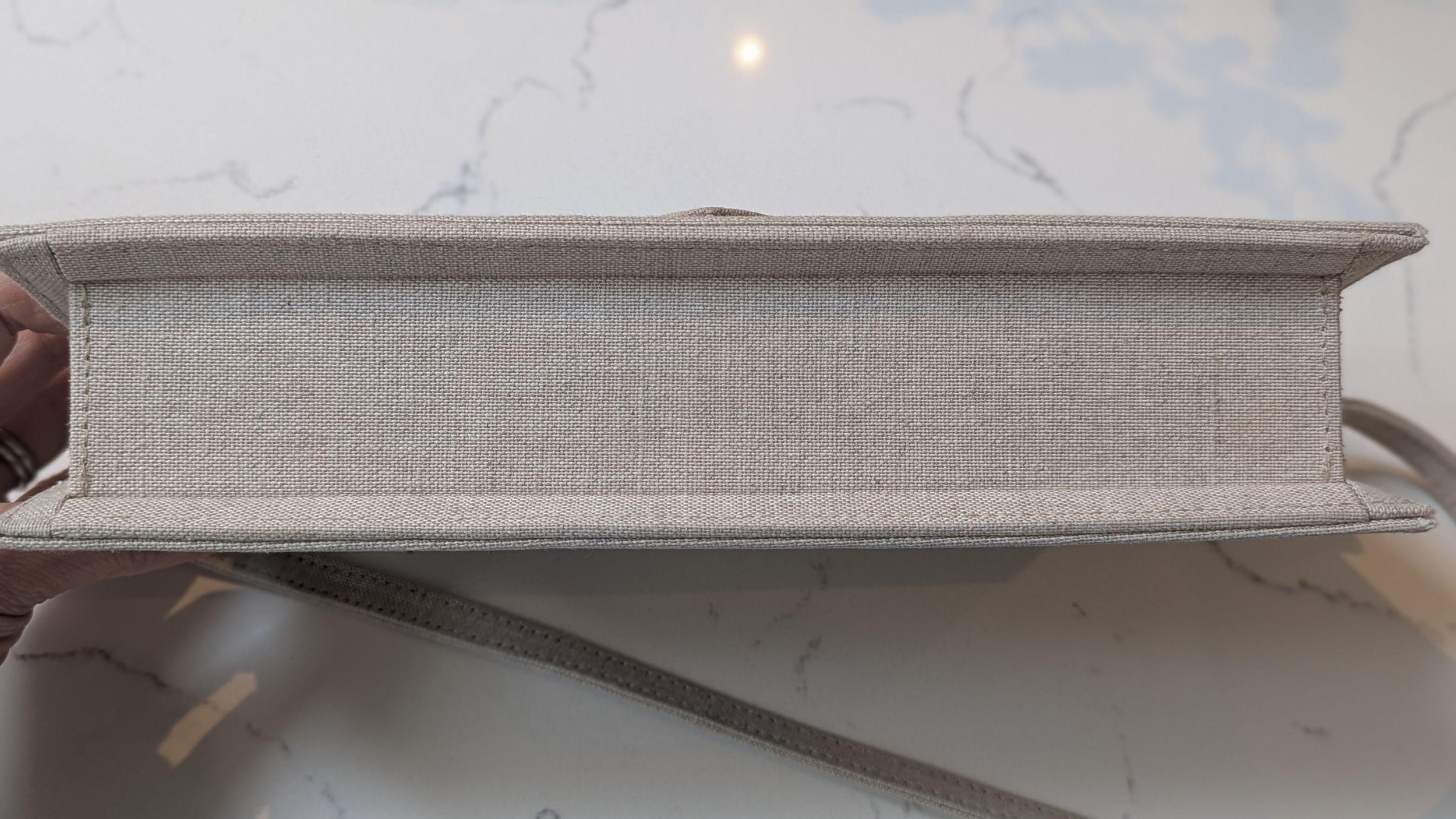 Beige Le Bambino Long Shoulder Bag
