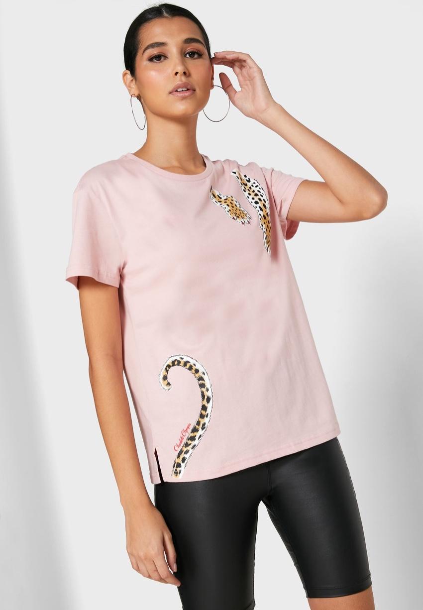 Charlotte Olympia x Puma Pink Cotton T-Shirt