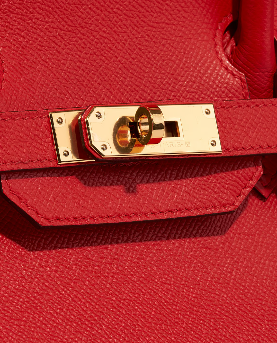 Hermès Birkin 30 Epsom Rouge De Coeur Gold-Tone Hardware