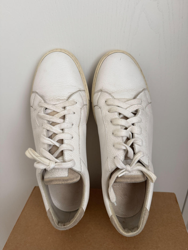 Brunello Cucinelli White Calfskin Trainers