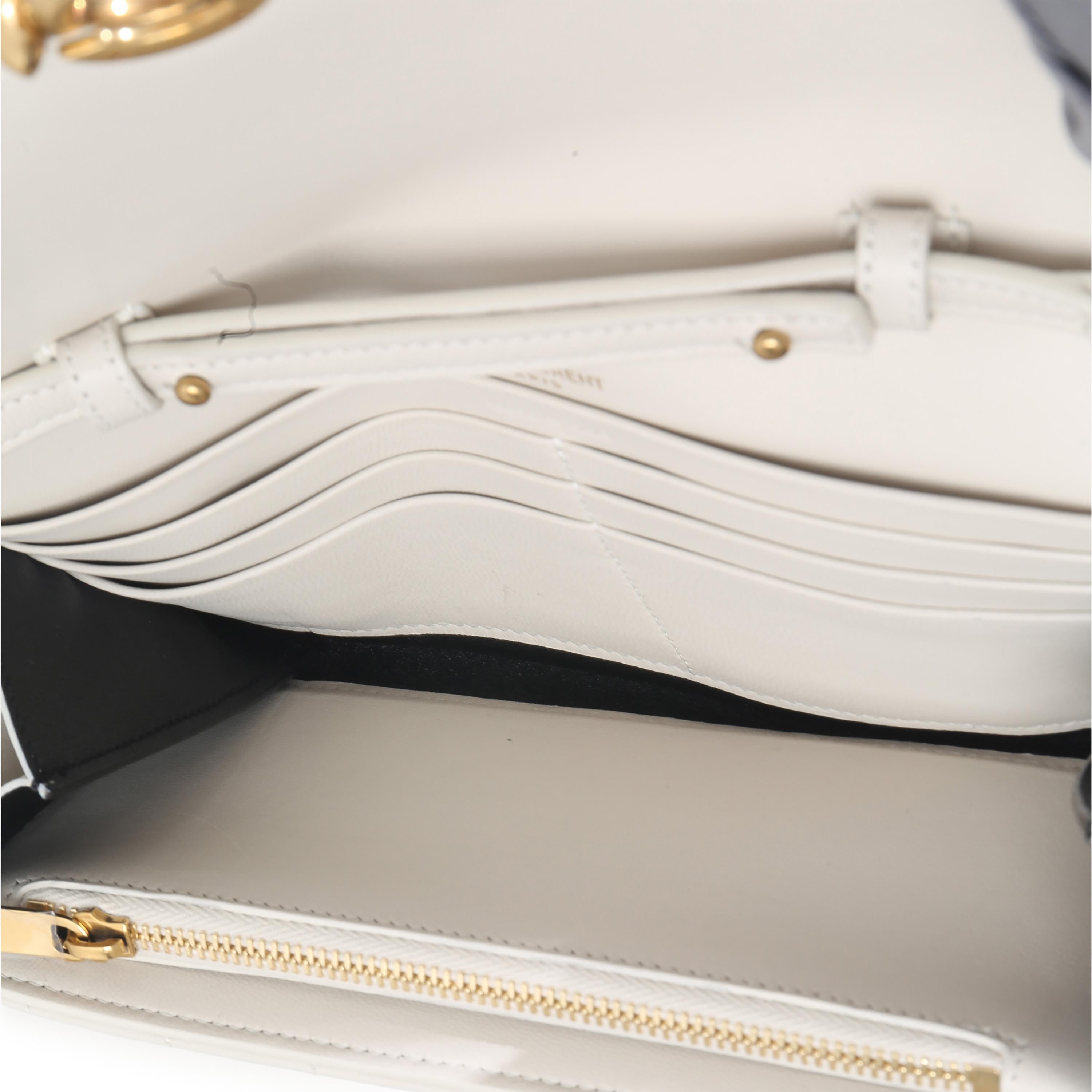 Saint Laurent Soft Calfskin Le Maillon Wallet On Chain
