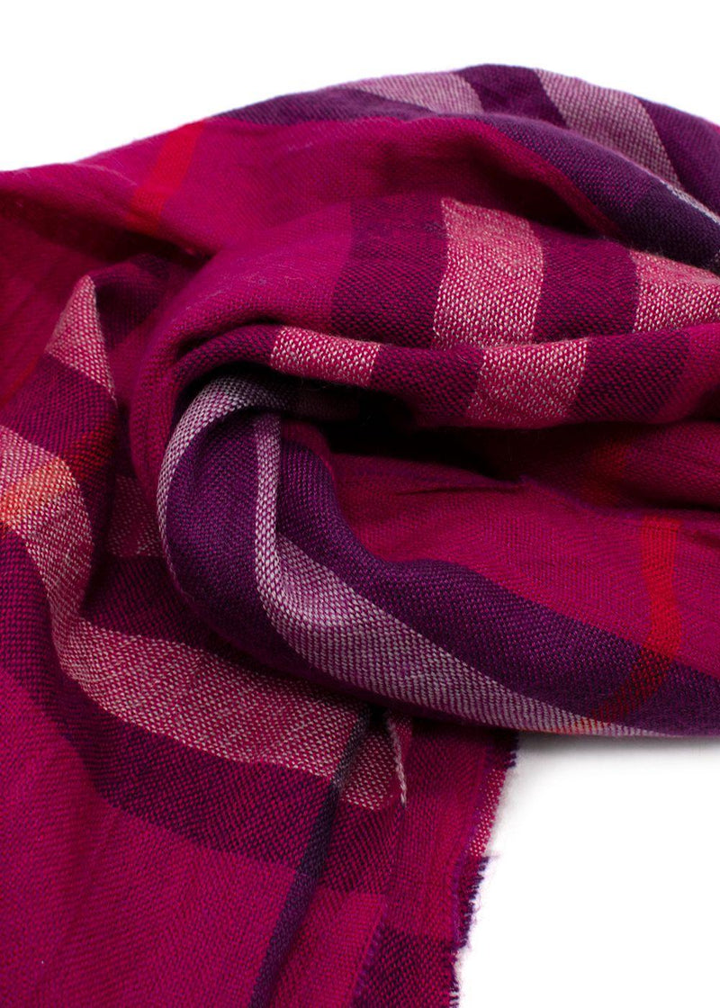 Burberry Fuchsia Check Scarf