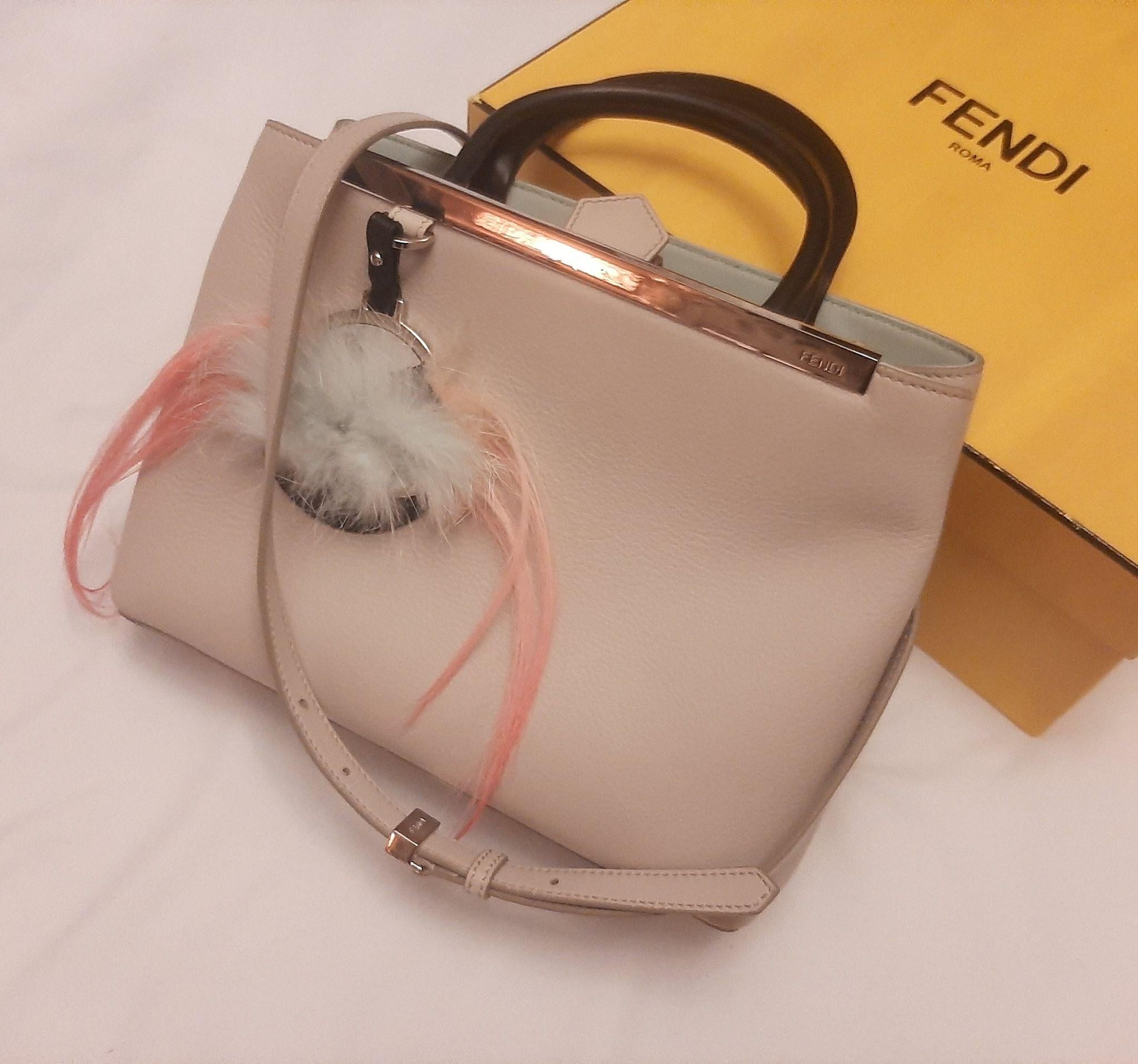 Pink leather Monster Mini 2Jours bag