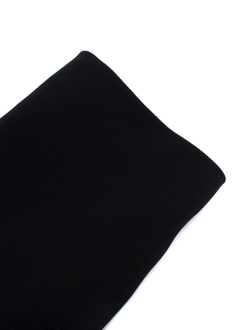 Dolce & Gabbana Black Cropped Sleeve Midi Dress